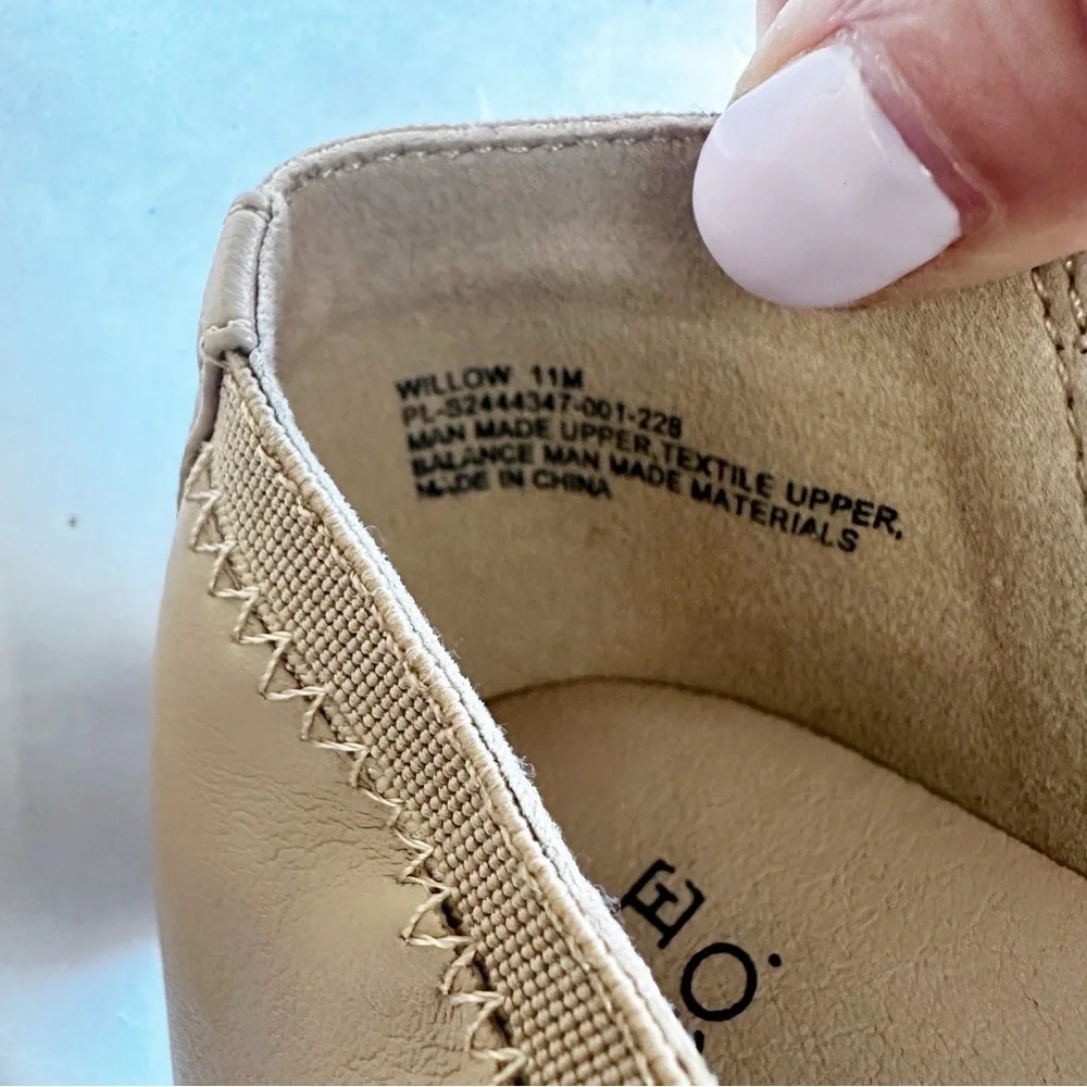 Frye &Co Womens Espadrille Ballet Flats Slip On Tan Beige New Neutral Minimalist